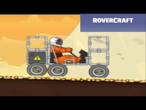Видео: СТРОИМ МАШИНУ И ПЫТАЕМСЯ ДОЕХАТЬ НА БОЛЬШЕЕ РАСТОЯНИЕ В ИГРЕ ROVERCRAFT #1