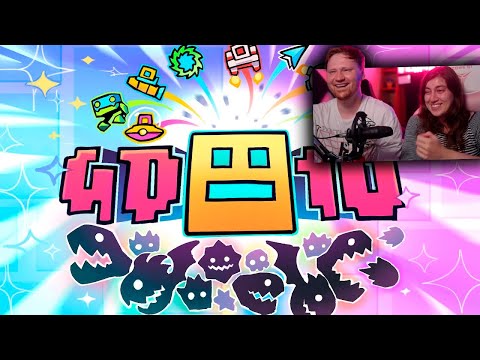 Видео: Geometry Dash 10-Year Anniversary | Геометри Дэш 10-летняя годовщина | РЕАКЦИЯ