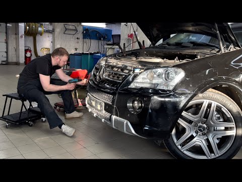 Видео: Mercedes ml 6.3 AMG. Делаем рест - дорого, больно!