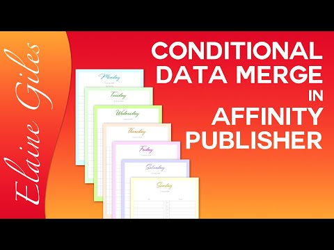 Видео: Условное слияние данных в Affinity Publisher