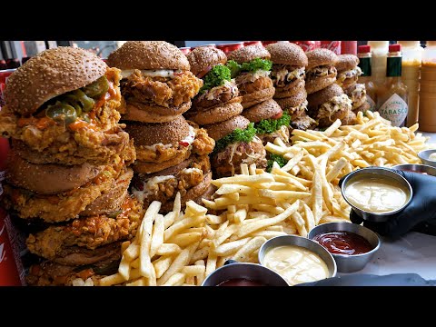 Видео: Ресторан гамбургеров ручной работы, где все ингредиенты сделаны вручную TOP4 - Корейская уличная еда