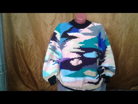 Видео: интарсия вязание спицами