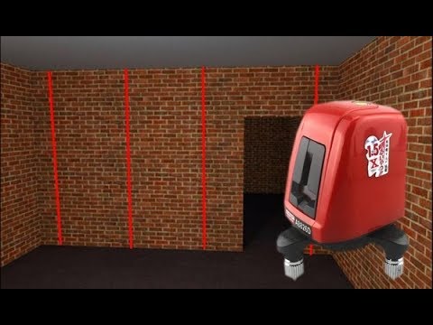 Видео: Установка маяков с обычным лазерным уровнем