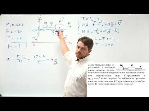 Видео: Урок 7. Движение связанных тел. Решение задач. ЕГЭ