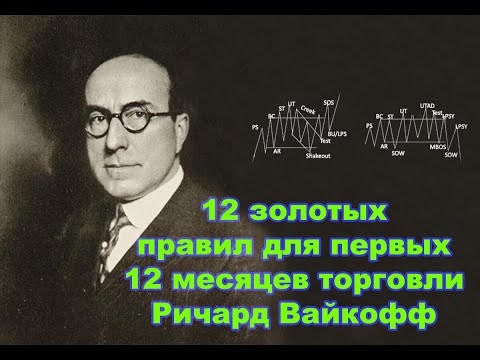 Видео: 12 золотых правил для первых 12 месяцев торговли | Ричард Вайкофф