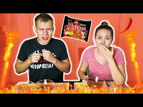 Видео: ДО СЛЁЗ! САМАЯ ОСТРАЯ ЛАПША В МИРЕ! / SPICY NOODLE CHALLENGE