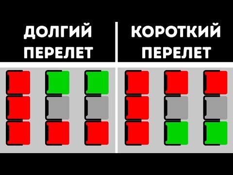 Видео: Какие места в самолете лучше — у окна или у прохода?