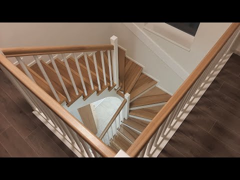 Видео: Сделал сам ЖЕЛЕЗОБЕТОННУЮ лестницу с забежными ступенями.