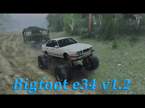 Видео: SpinTires обзор мода ( Bigfoot e34 v1.2 )