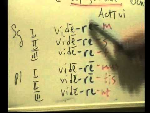 Видео: урок 22  Латинский imperfectum coniunctivi