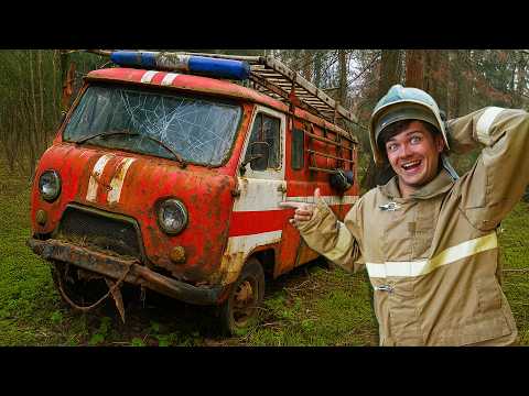 Видео: Оживляем Заброшенный ПОЖАРНЫЙ Автомобиль в лесу, он стоял там 30 лет!