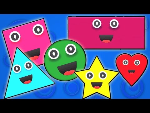 Видео: форма песни | узнать формы | стишки для детей | Shapes Song | Preschool Songs