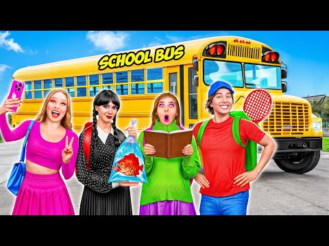 Видео: Мы Изучаем с Друзьями Правила Школьного Автобуса | Смешные Cитуации от Crazy DO