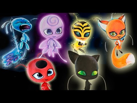 Видео: MIRACULOUS Drawing Kwami Как нарисовать Все Квами из Леди Баг