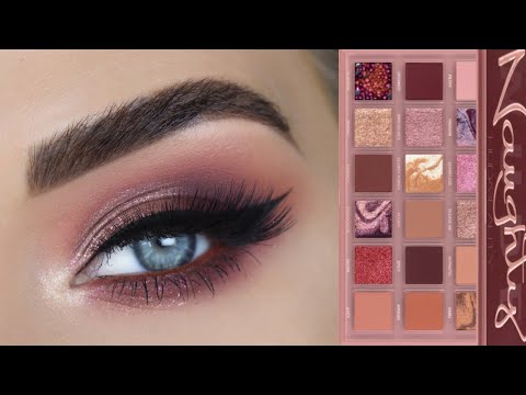 Видео: Новая палетка теней Huda Beauty NAUGHTY | Урок по нанесению теней для век + первые впечатления