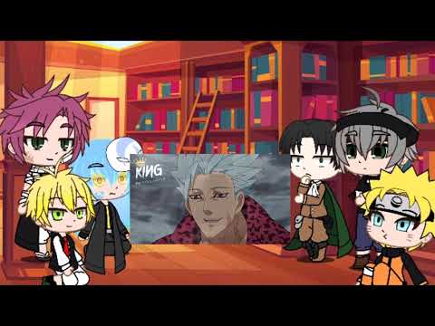 Видео: реакция 6 аниме на amv#4 ||gacha life||