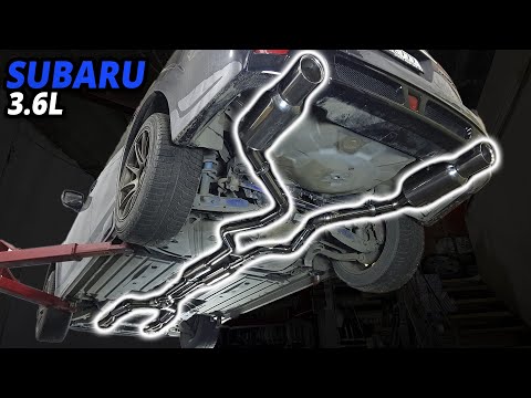 Видео: Subaru Outback 3.6 уникальная выхлопная система с двумя магистралями выпуска.