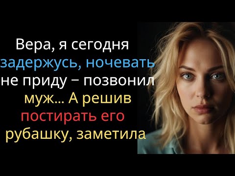 Видео: Вера, я сегодня задержусь, ночевать не приду – позвонил муж… А решив постирать его рубашку, заметилa