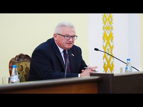 Видео: В ГрГУ имени Янки Купалы прошла встреча с председателем ЦИК Республики Беларусь