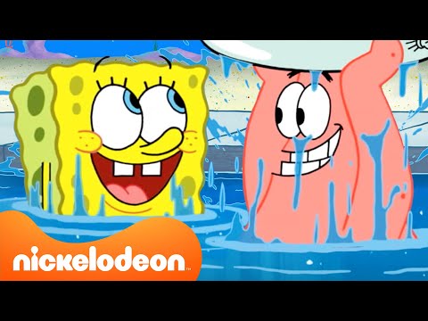 Видео: Губка Боб | Губка Боб и друзья испытывают воду под водой! 🤿 | @SpongeBobOfficial | Nickelodeon