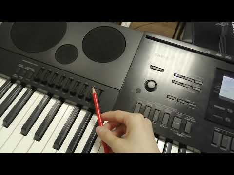 Видео: Casio WK - 7600 Громкость звуков. при делении, наложении.