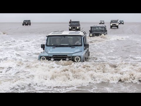 Видео: Последната мъжка кола: караме Ineos Grenadier по дъното на морето