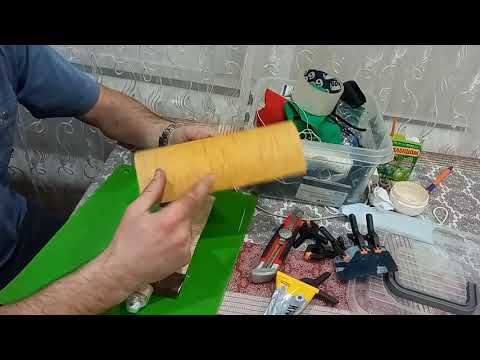 Видео: Рукоять и ножны из бересты для ножа из фрезы по металлу Р6М5