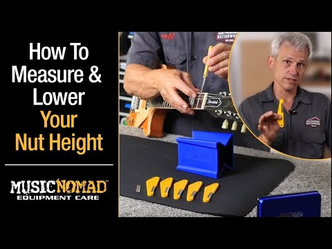 Видео: Как измерить высоту струны у порожка и использовать напильники, чтобы уменьшить высоту порожка