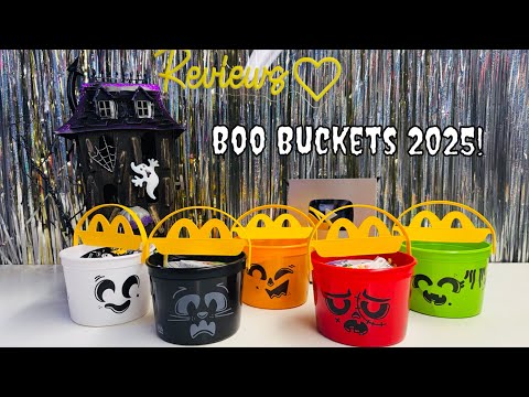 Видео: Коллекция вёдер McDonald's BOO 2025! 🧡👻🪣 Все 5 вёдер!