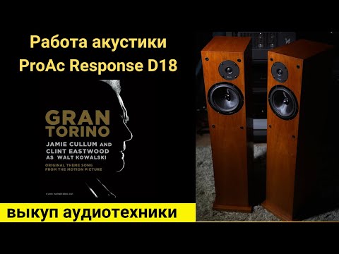 Видео: Выкуп аудиотехники hi-fi, проверка звучания акустики ProAc Response D18 Clint Eastwood