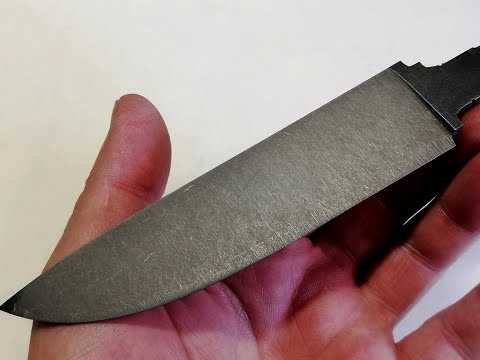 Видео: Травление и галтовка клинка.Dark Stonewash