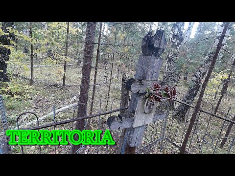 Видео: Старое кладбище в лесу. Кладбище заброшенной деревеньки, даже тропинки к нему нет.