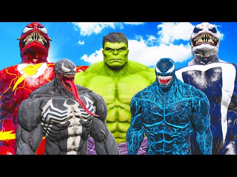 Видео: халк против всего яда - эпическая битва