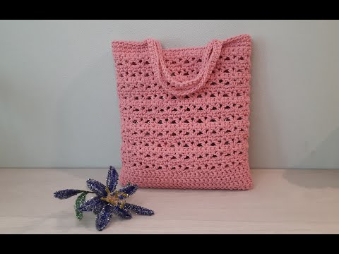 Видео: Очаровательная сумочка для лета крючком. ДЛЯ НАЧИНАЮЩИХ. Crochet for beginners