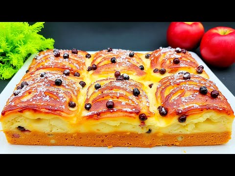 Видео: Яблочный пирог со сливками, который тает во рту! Новый рецепт яблочного пирога!