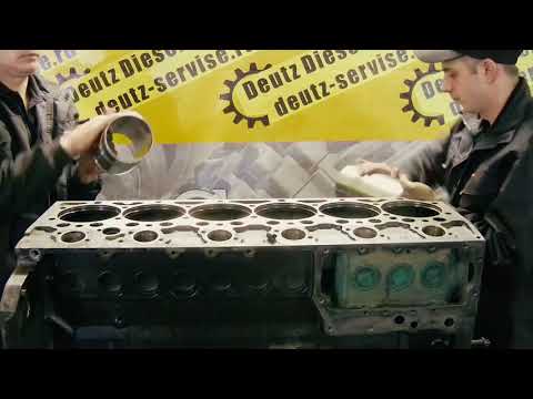 Видео: Капитальный ремонт двигателя Дойц (Deutz) BF 6M 1013 #deutz