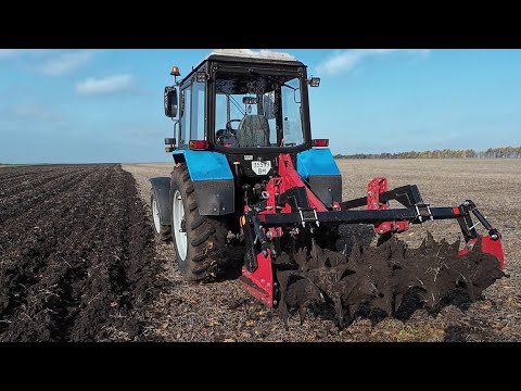 Видео: Рихлення. Мтз 1025.2 з розпушувачем.