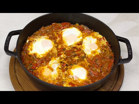 Видео: Легендарный Ближневосточный Завтрак Шакшука | Секрет Густого Томатного Соуса с Пикантными Специями.
