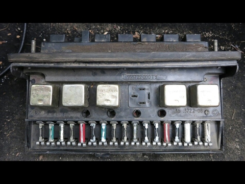 Видео: Предохранители ваз 2107. Распиновка. Блок старого образца.