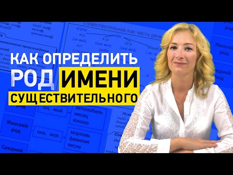 Видео: Как определить род имени существительного? Мужской, женский и средний род имен существительных