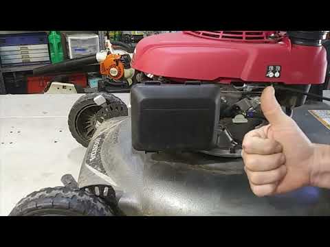 Видео: Двигатель газонокосилки Honda HRS216 GCV160 работает на повышенных оборотах | Отрегулируйте регул...