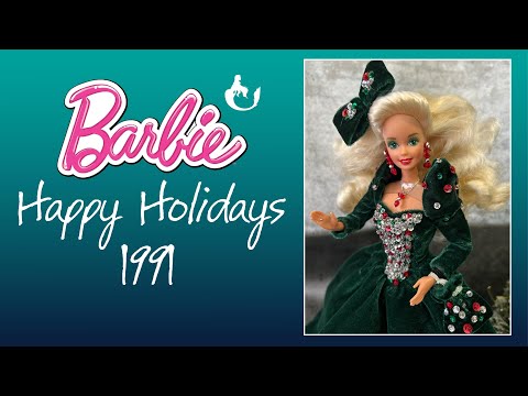 Видео: Barbie Happy Holidays 1991 Барби 90 х распаковка