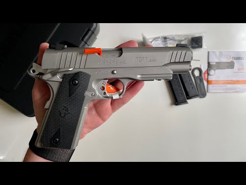 Видео: Распаковка — Taurus 1911 (нержавеющая сталь)