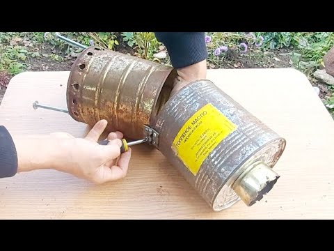 Видео: Из консервных банок сделал простую печь в палатку длительного горения. Как сделать печку в палатку.