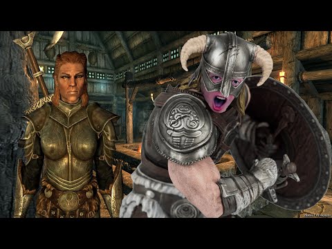 Видео: Jeens против бабки в Skyrim Requiem 6.0.1 часть 1