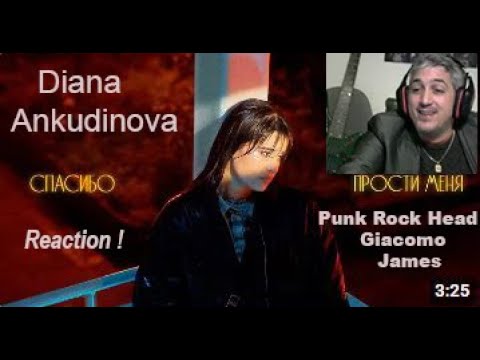 Видео: Диана Анкудинова Спасибо, прости reaction - Punk Rock Head italian musician & composer Giacomo James