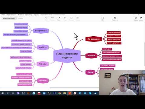 Видео: Xmind как пользоваться? Инструкция на русском как составить интеллект карту с планами на неделю.