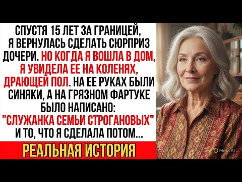 Видео: Я вернулась через 15 лет и увидела: зять сделал мою дочь "служанкой" в ее же доме. Но что я сделала…