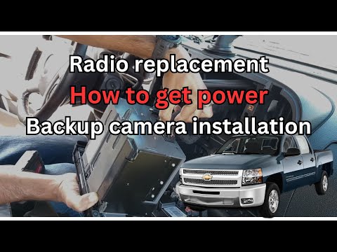 Видео: Как заменить радио и установить камеру заднего вида на Chevrolet Silverado 1500. Как получить пит...