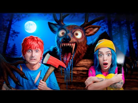Видео: 99 НОЧЕЙ в ЛЕСУ в РЕАЛЬНОЙ ЖИЗНИ😱 встретили DEER monster